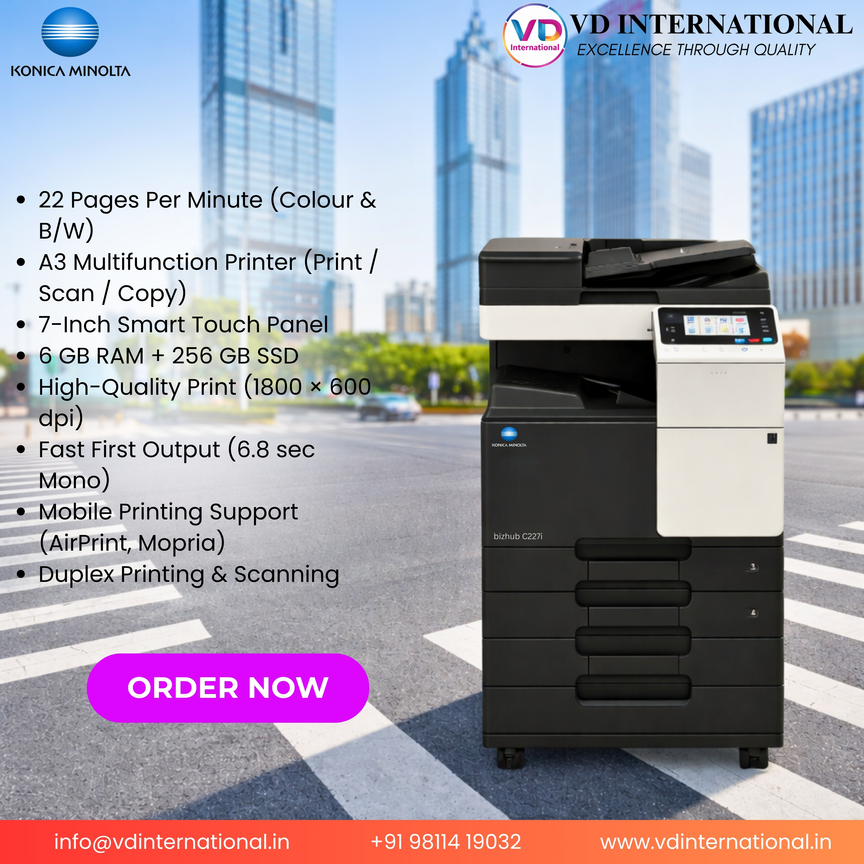 Best A3 Printer Setup | Konica Minolta bizhub C227i