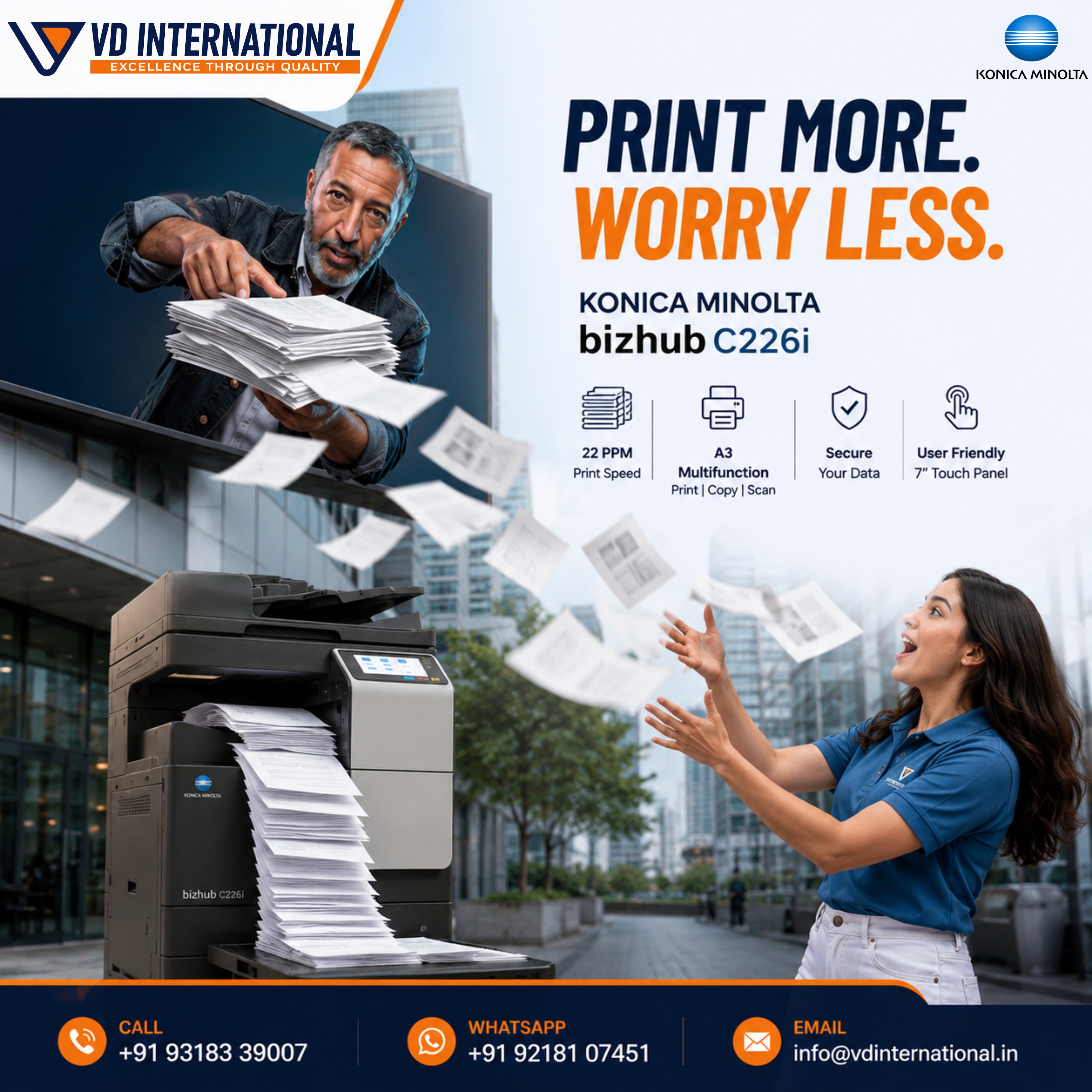 When Productivity Takes Flight: Meet the Konica Minolta bizhub C226i