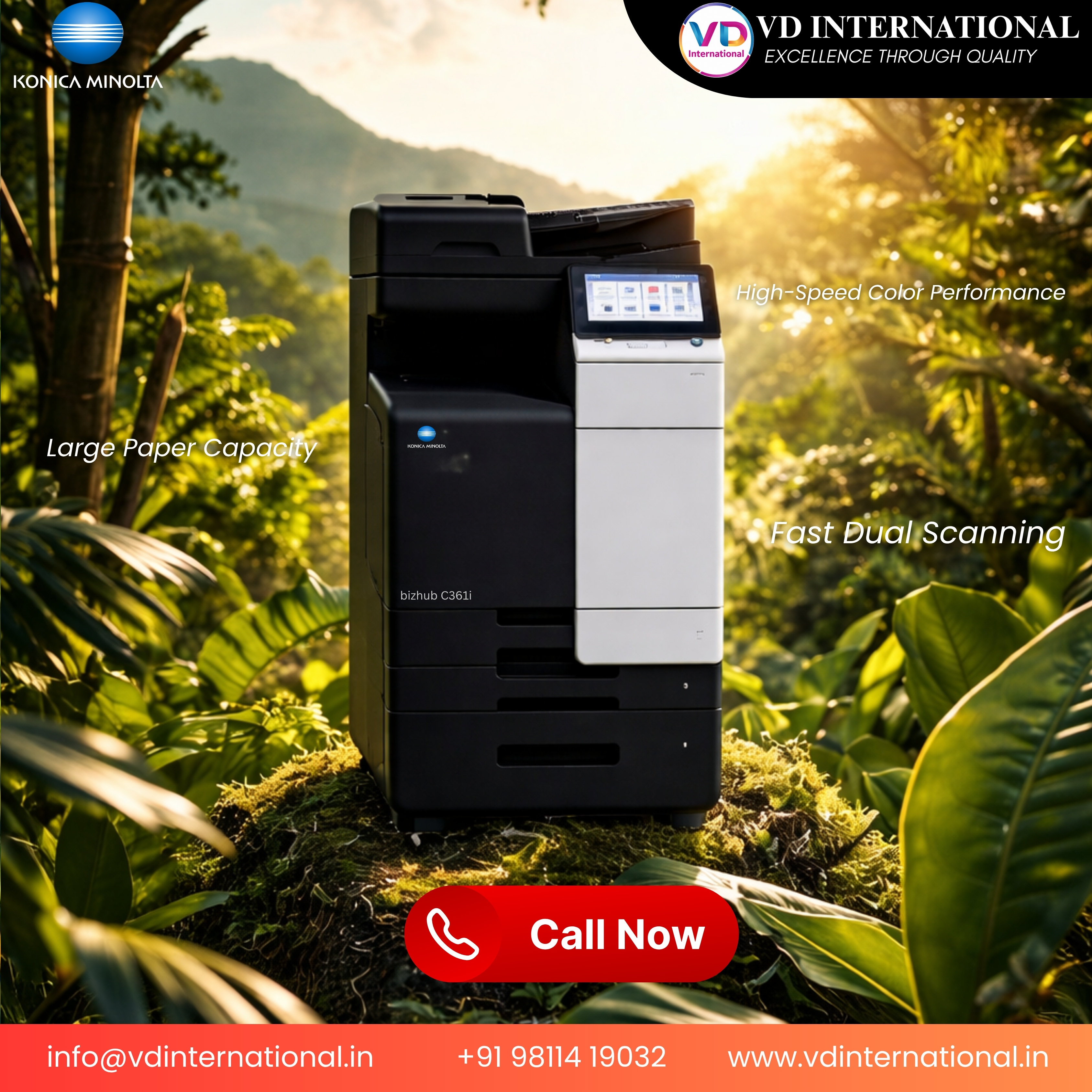 Konica Minolta bizhub C361i: Advanced Color Printing Power for High-Demand Business Environments
