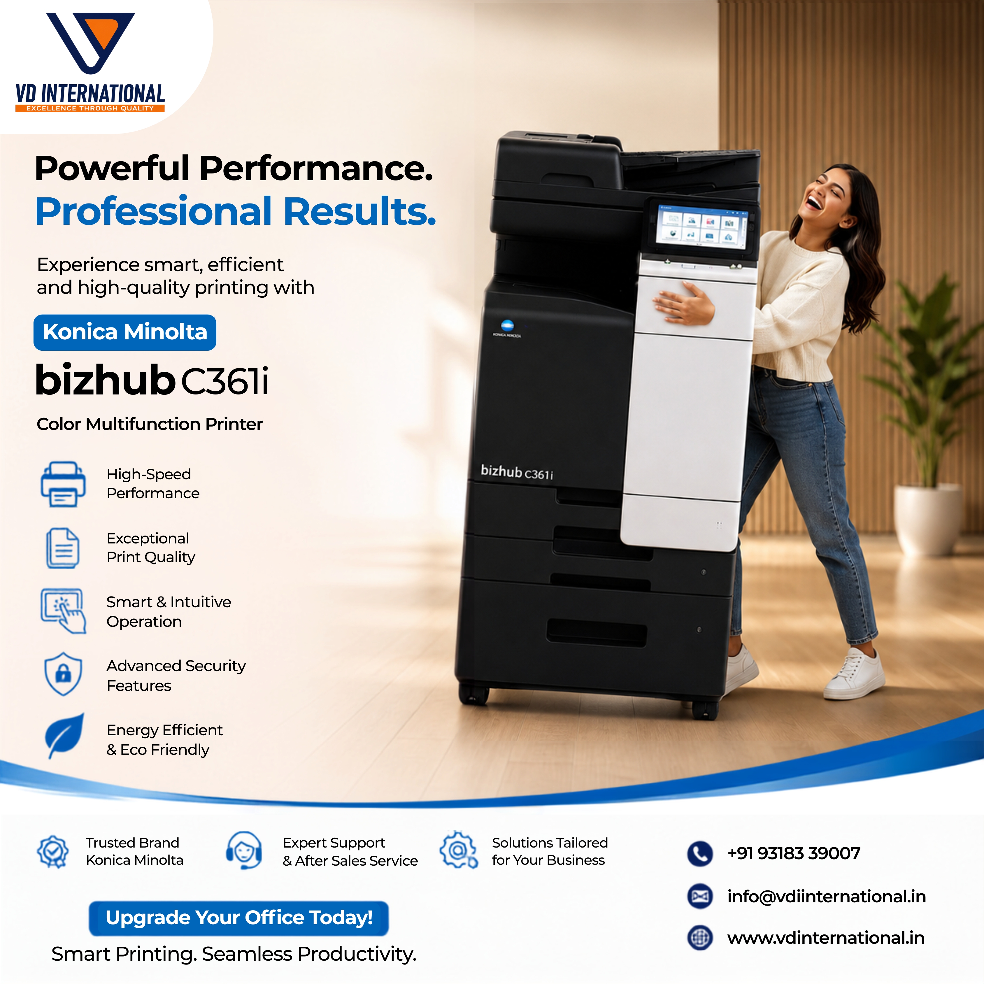 Konica Minolta bizhub C361i: Smart Colour Printing for High-Performance Offices