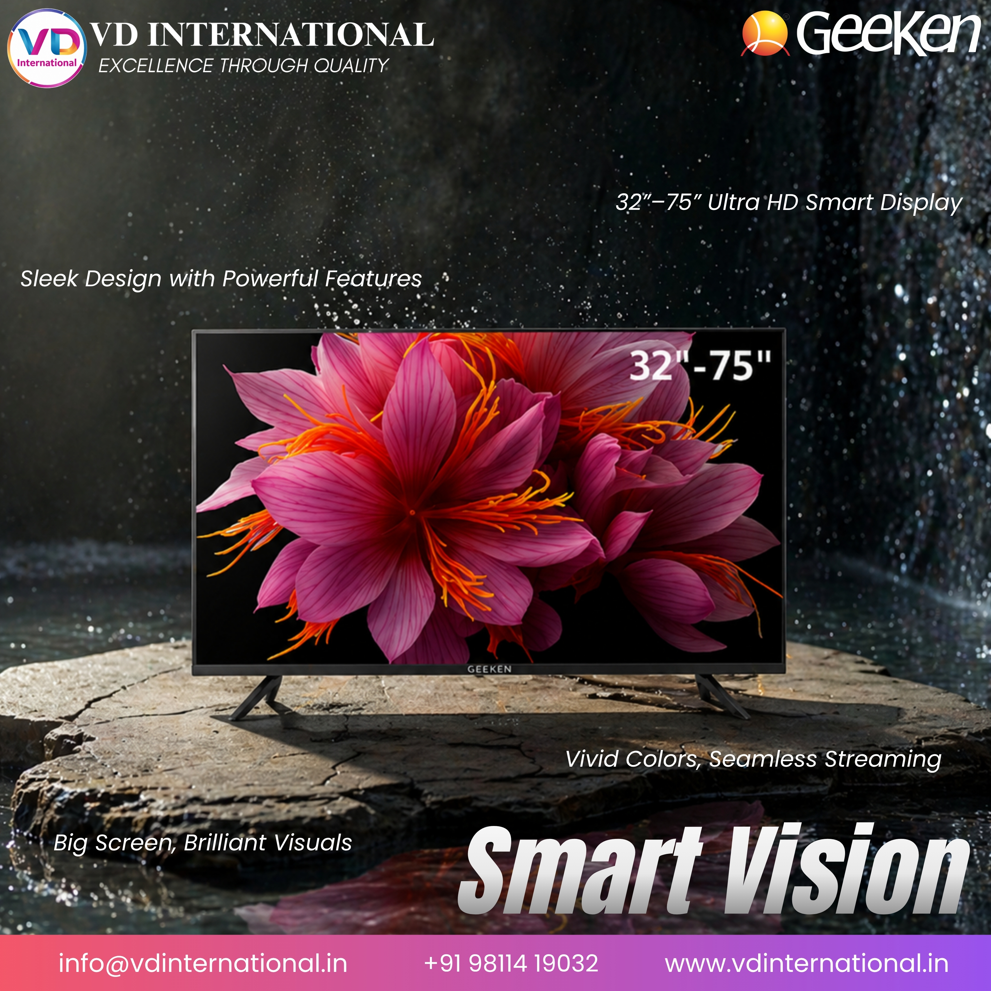 Experience Next-Gen Viewing with Geeken Smart TV